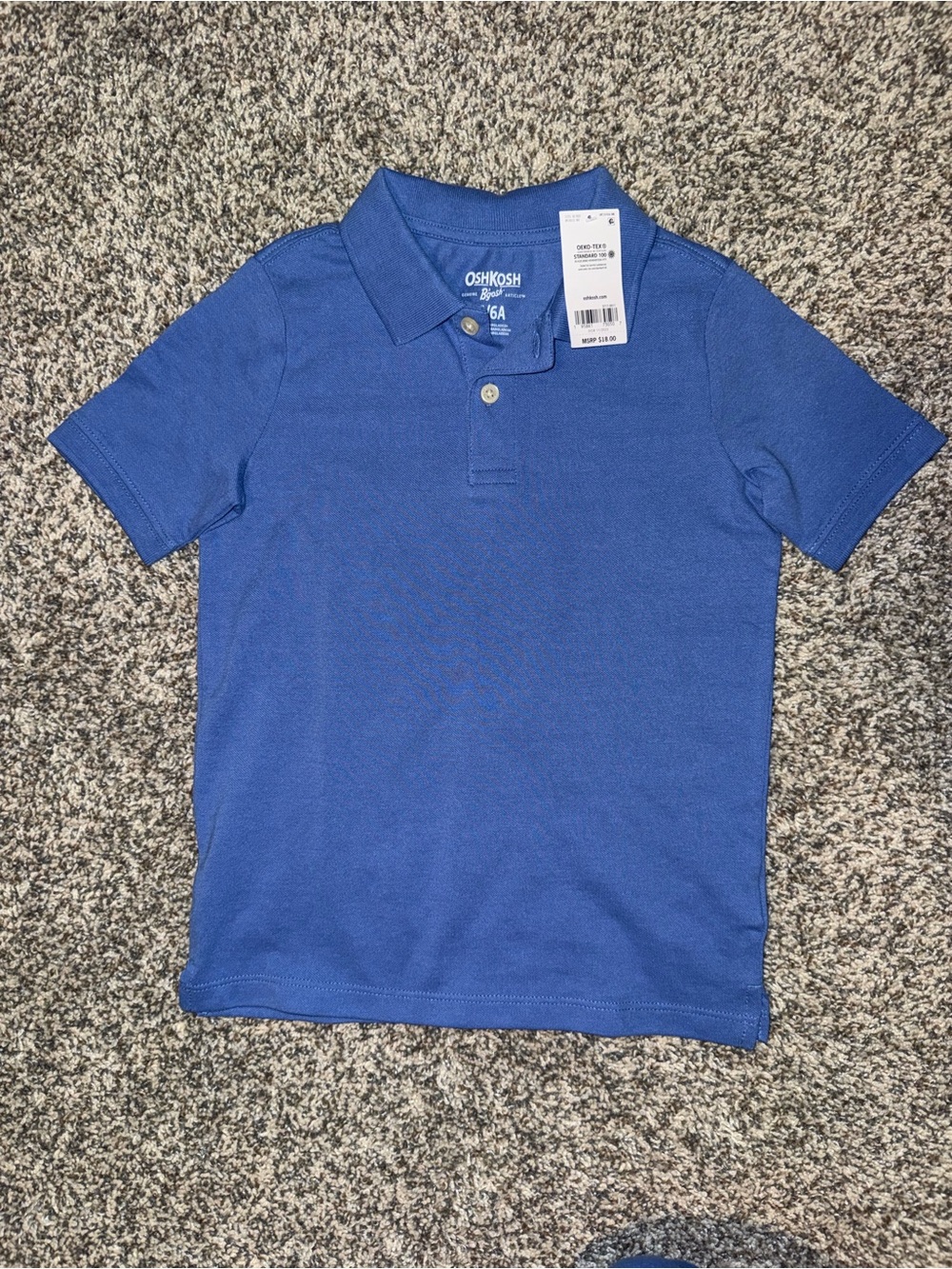 OshKosh B'gosh Royal Blue Short-Sleeve Polo